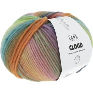 Lang Yarns Cloud 021 Indhold: 90% merinould, 10% polyamid Vægt/længde: 100 g = ca 260 meter Anbefalede pinde: 7.00 mm Strikkefasthed: 10 x 10 cm = 13 m x 20 p Vask: Finvask 30ºC / Brug aldrig skyllemiddel / Tørres fladt.