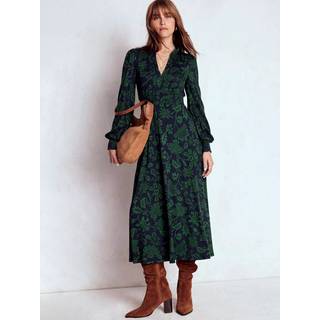 Boden Boden Ivy Smocked Midi Kjole - 16 R