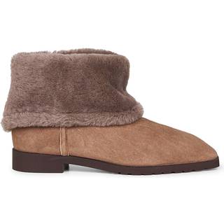 Toteme Shearling-lined suede ankle boots - brown - EU 42