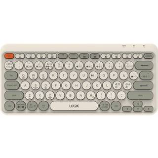 Logik Compact Bluetooth Round Key trådløst tastatur (grå)