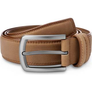 Lys Brun Imiteret Ruskind Klassisk Bælte