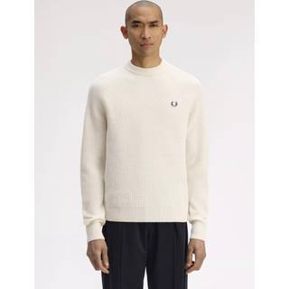 Fred Perry Lambswool Jumper Ecru