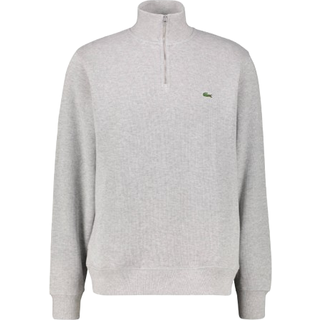 Lacoste Half Zip Logo Sweatshirt Grey
