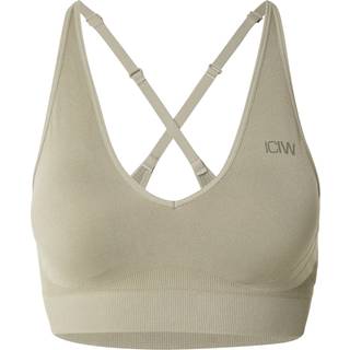 Sculpt Seamless V-neck Sports Bra Light Khaki Green
