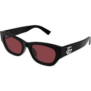 Gucci Kvinde Gucci GG1954SA 004 Solbriller Acetat Sort Rød Cat Eye