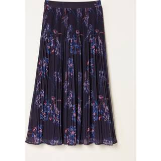 Fat Face FatFace Paignton Dark Purple Heritage Floral Maxi Skirt - 16 S