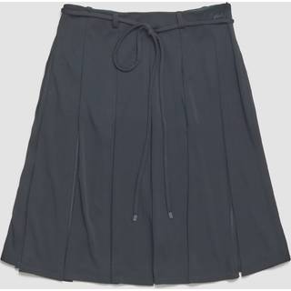 Knee Length Skirt in Dark Green - 38