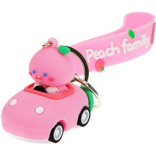 Rex London nøglering m. vedhæng Peach