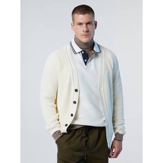 NORTH SAILS Herren Cardigan weiß unifarben