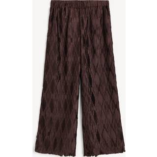 Letita bukser med brede ben - Coffee Brown - 34