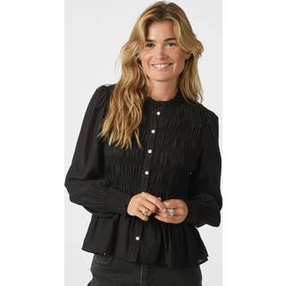 Neo Noir - Mocca Smock Blouse 166155 - 100 - Black