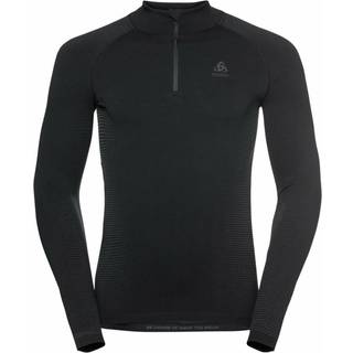 Odlo Base Layer Top Turtle Neck L/S Half Zip Performa Syntetisk undertøj Herrer størrelse L farve sort