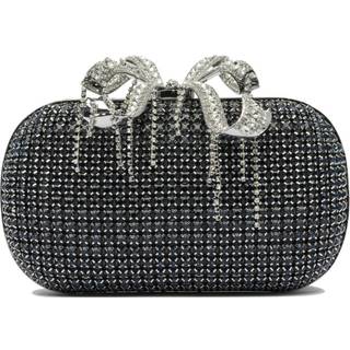 Self-Portrait Crystal-embellished clutch - blue - One Size