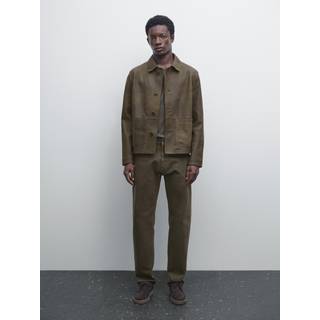 Massimo Dutti - Herre - Slim Fit Jeans - Grågrøn - 31