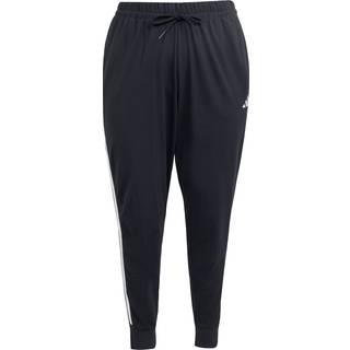 ESSENTIALS 3-STRIPES JOGGINGBUKSER (PLUS SIZE) - Black / White - 4X