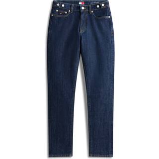 Waist Tab Mid Rise Slim Jeans