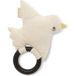 Rangle til baby med en blød, sød fugl på en glat træring | Moonboon