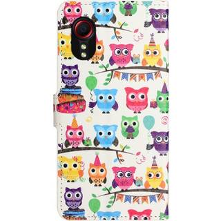EIDERWOOD Samsung Galaxy Xcover 7 Flip Cover - Kortholder & Ståfunktion - Ugler