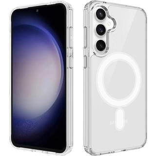 EIDERWOOD Samsung Galaxy S25 FE Hybrid Plastik Mobil Cover - MagSafe Kompatibel - Gennemsigtig / Hvid