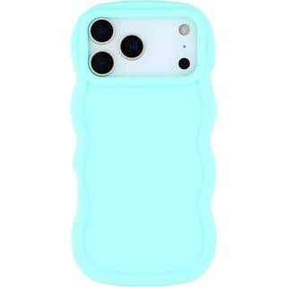 iPhone 17 Pro Max - EIDERWOOD Fleksibelt Plastik Wavy Bagside Cover - Blå