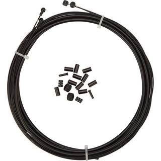 Pathtaker Premium Kevlar/Teflon bremsekabel 5mm sæt til for og bag sort