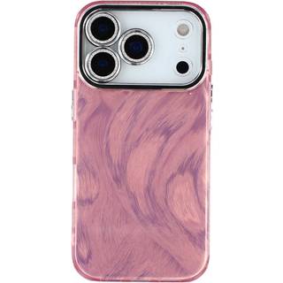 iPhone 17 Pro - EIDERWOOD Hybrid Cover m. Kameralinsebeskyttelse - Penselstrøgsmønster / Lyserød