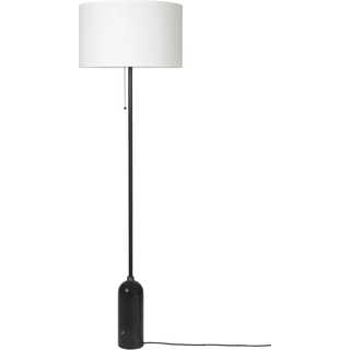 Gravity - Gulvlampe - Sort Marmor / Hvid - GUBI