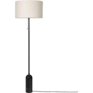 Gubi Gravity Gulvlampe Sort / Canvas - Gulvlamper Marmor Black Marble - 10012242