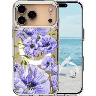 EIDERWOOD iPhone 17 Pro Max Hybrid Plastik Mobil Cover – MagSafe Kompatibel – Blomsterblade