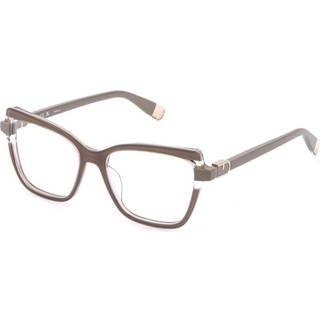 Furla VFU994 09HL 54 Briller Kvinder Brun - Dark Brown On Beige Brown - 54mm