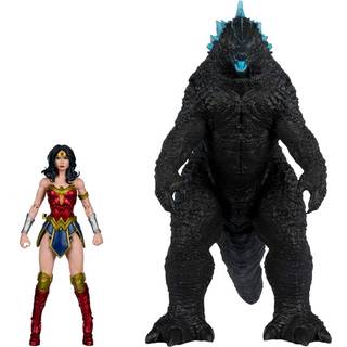 DC Justice League Monsterverse DC Multiverse Action Figures 2-Pack Wonder Woman Vs. Atomic Blast Godzilla 18 cm