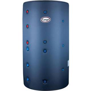 Isoleret akkumuleringstank med 2 spiraler - 750 liter