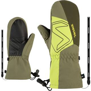 Ziener Kid's Lavalino Aquashield AW Mitten Glove Handsker Børn størrelse 7,5 farve olivengrøn