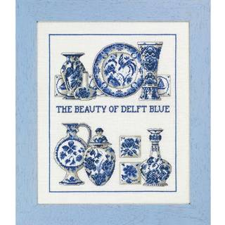 Broderikit Delft blue 36 x 43 cm Delft blue broderisæt Størrelse: 36x43 cm Intrikat mønster med blå nuancer Detaljeret klassisk design Giver kunstnerisk udfoldelse.