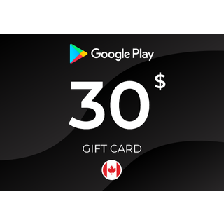 Google Play Gift Card 30 CAD Key - CANADA