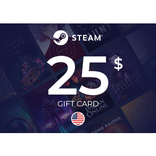 Steam Wallet Gift Card 25 USD Key - UNITED STATES
