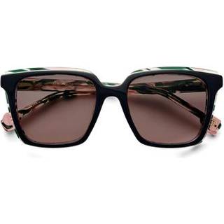 Etnia Barcelona Yanay Polarized BKGR 53 Solbriller Kvinder Black - Black On Pattern Green - 53mm