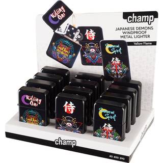 Champ High Metal Japanese Demons Benzin Lighter