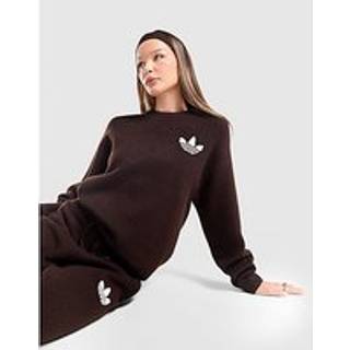 adidas Originals Trefoil Knit Crew Sweatshirt, Brun - M