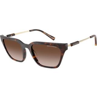Armani Exchange AX4158SF Asian Fit 821313 55 Solbriller Kvinder Tortoiseshell - Shiny Dark Tortoise - 55mm