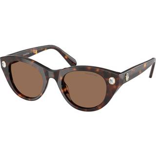Swarovski SK6025F Asian Fit 100273 48 Solbriller Kvinder Tortoiseshell - Tortoise - 48mm