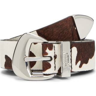 Cow Print Abstract Buckle Belt