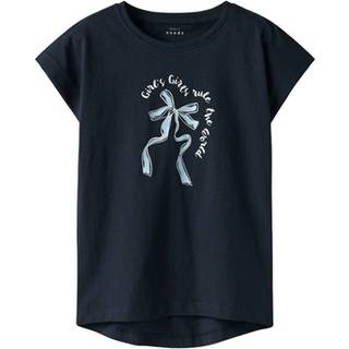 NAME IT T-shirt Vigea Dark Sapphire Blue Bow