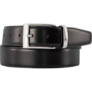 AIGNER Herren Gürtel schwarz Glattleder