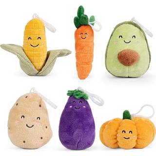 Scoop grøntsag plys-nøglering - flere varianter - assorteret