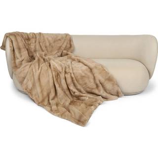 Minkplaid | Bagside af kashmir | Palomino | 130x220 cm