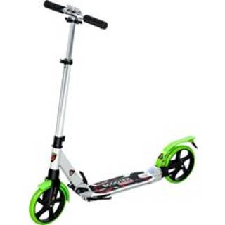 HOMCOM Folding Kick Scooter, Adjustable Ride On Scooter with 200mm Big Wheels and Double Shock Absorption, Urban Scooter for 14+ Teens Adult, Green