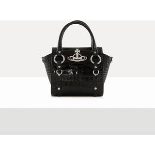Vivienne Westwood Betty Embossed Croc Small Håndtaske sort