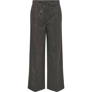 Lts Tall Grey Brushed Wide Leg Trousers Size Ex Long > 16 - Ex Long 16