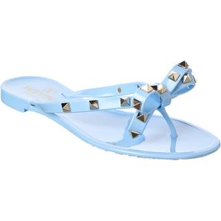 Valentino Garavani Rockstud PVC thong sandals - blue - EU 36